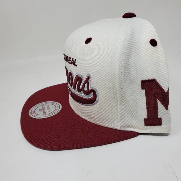 NHL Vintage Mitchell & Ness Script Snapback Hat - Montreal Maroons - Picture 2 of 6